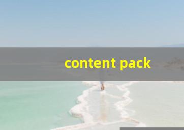 content pack